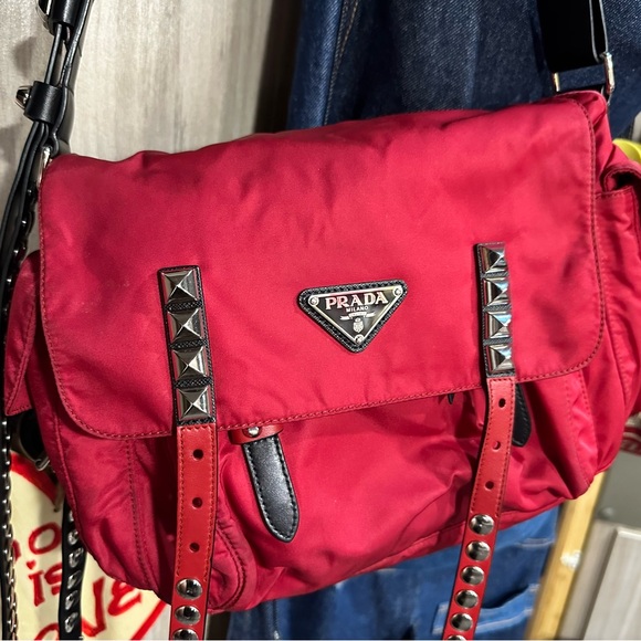 Authentic Prada crossbody stud purse - Picture 2 of 6